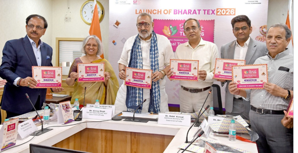Union Minister of Textiles launches  Bharat Tex 2026